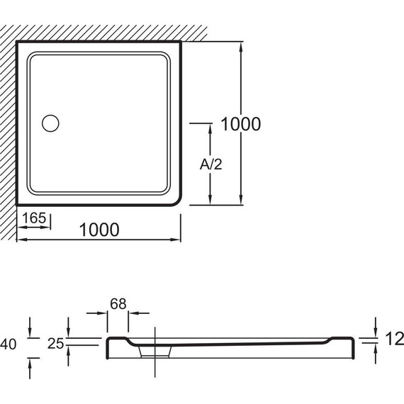 Акриловый поддон Jacob Delafon Flight 100х100 см E62462-00 - фото 2