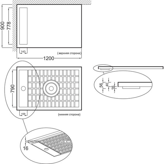 Акриловый поддон Jacob Delafon Flight Neus 120х90 см E66514-00 - фото, картинка 4 Акриловый поддон Jacob Delafon Flight Neus 120х90 см E66514-00 - фото 4