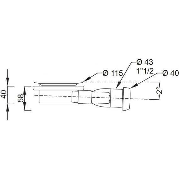 Сифон для душевого поддона Jacob Delafon Flight Neus E9A1364-CP - фото, картинка 3 Сифон для душевого поддона Jacob Delafon Flight Neus E9A1364-CP - фото 3