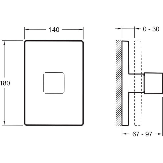 Переключатель потоков на три потребителя Jacob Delafon Modulo E75413-CP - фото 2