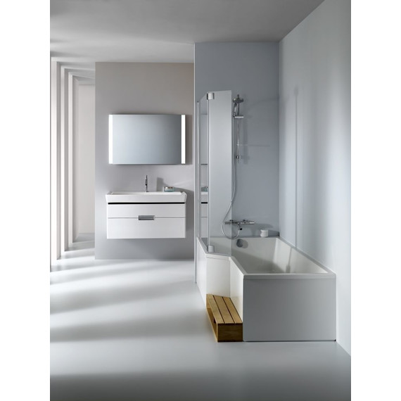 Шторка для ванны Jacob Delafon Bain-Douche Neo 111,5 см E4930-GA, хром/прозрачное - фото 3