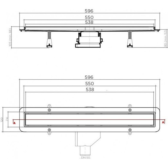 Трап Pestan (BETTOSERB) Betto Net Line 55 см 13702516, матовый хром (под плитку), Цвет производителя: хром матовый, Размер трапа: 550 - фото, картинка 6 Трап Pestan (BETTOSERB) Betto Net Line 55 см 13702516, матовый хром (под плитку), Цвет производителя: хром матовый, Размер трапа: 550 - фото 6