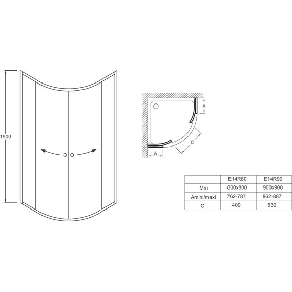Душевое ограждение Jacob Delafon Serenity 90х90 см E14R90-GA, хром/прозрачное - фото 2