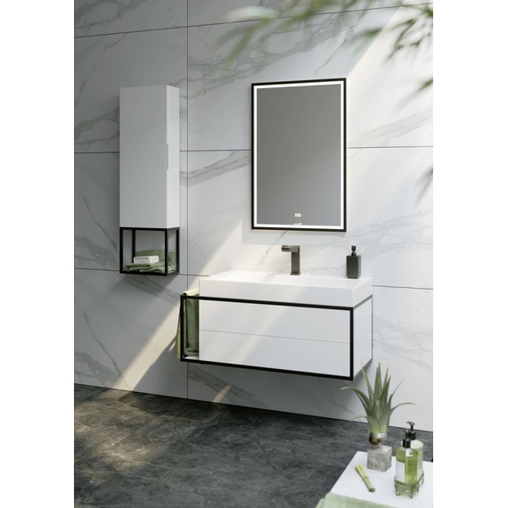 Тумба подвесная с раковиной Aqwella Clarberg Logic 80 см LOG0108R - фото 2