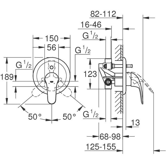 Смеситель для ванны Grohe Euroeco new 32747000 - фото 2