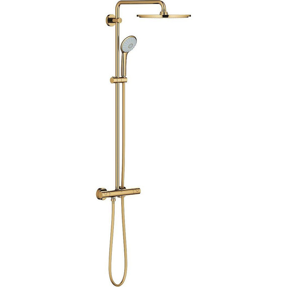 Душевая стойка с термостатом Grohe Euphoria System 310 26075GL0, холодный рассвет глянец - фото 