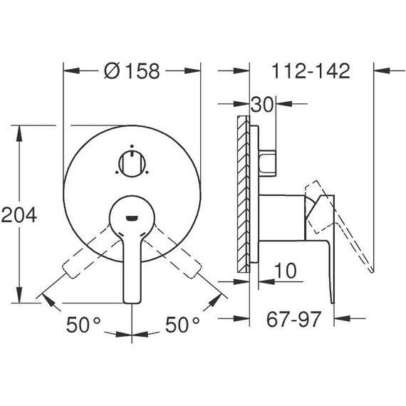 Смеситель для ванны Grohe Lineare New 24095001 - фото 3