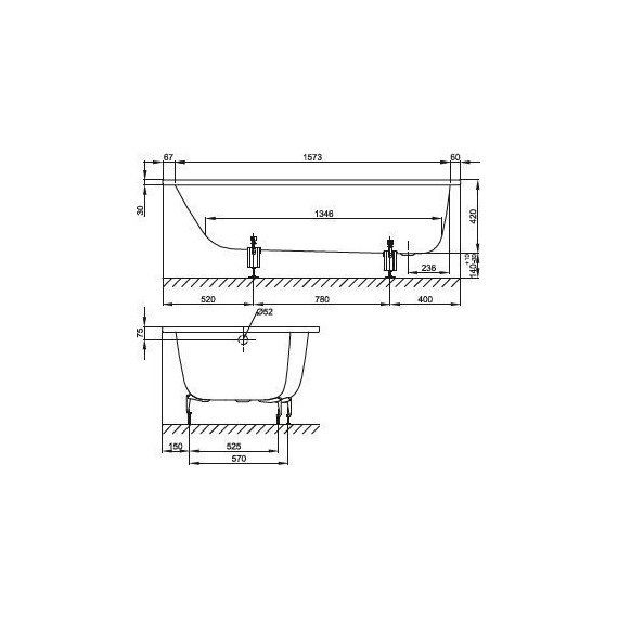 Ванна cтальная Bette Space M 170х90 см 1141-000 R - фото, картинка 6 Ванна cтальная Bette Space M 170х90 см 1141-000 R - фото 6