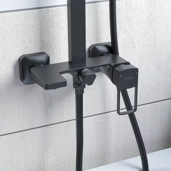 Душевая стойка Iddis Bild BILBL1Fi06, чёрный матовый - фото 3