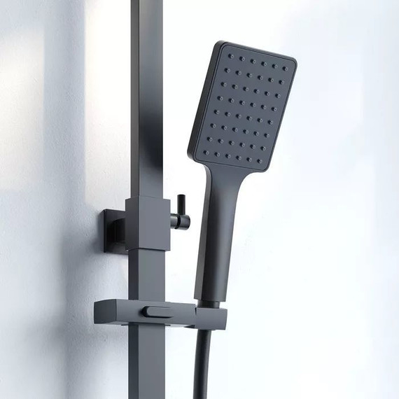 Душевая стойка Iddis Bild BILBL1Fi06, чёрный матовый - фото 4