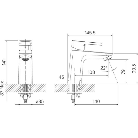 Смеситель для раковины Iddis Bild BILSB00i01 - фото 6