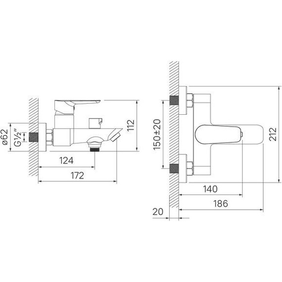 Смеситель для ванны Iddis Cloud CLOWG02i02, белый/желтое золото - фото 4
