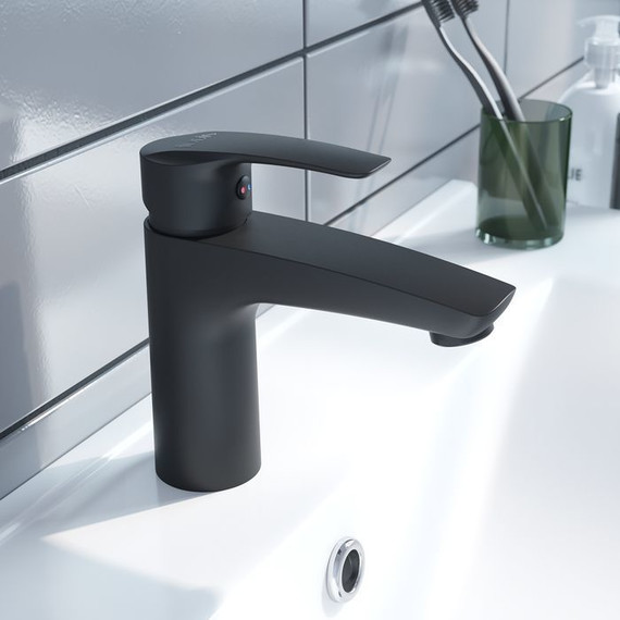 Смеситель для раковины Iddis Ray RAYBL00i01, чёрный матовый - фото 3