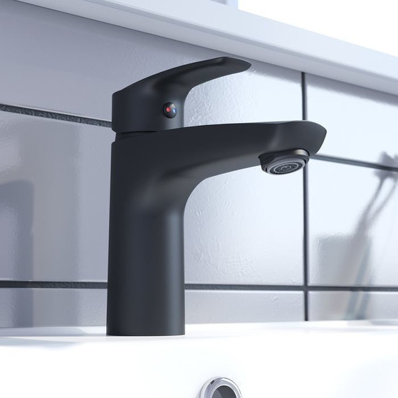 Смеситель для раковины Iddis Ray RAYBL00i01, чёрный матовый - фото 4