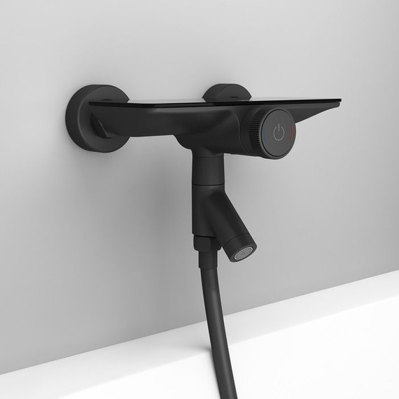 Смеситель для ванны Iddis Shelfy SHEBLBTi02WA, чёрный матовый - фото 6