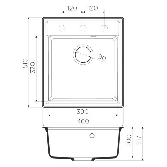 Кухонная мойка Omoikiri Daisen 46-SA 4993615, бежевый, Цвет производителя: бежевый - фото 2