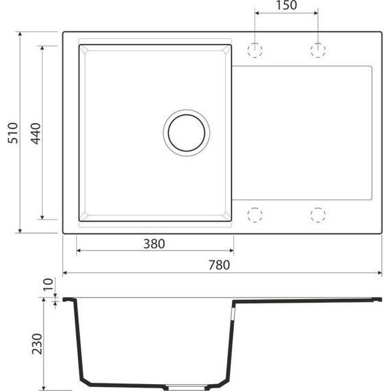 Кухонная мойка Omoikiri Daisen 78-BE 4993321, ваниль, Цвет производителя: ваниль - фото 2