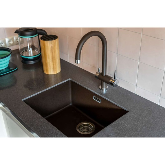 Кухонная мойка Omoikiri Kata 44-U-BL 4993403, чёрный, Цвет производителя: чёрный - фото 2