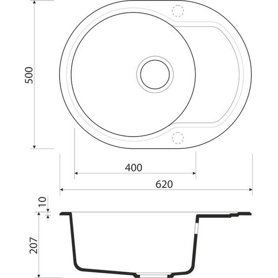 Кухонная мойка Omoikiri Manmaru 62-GR 4993353, leningrad grey - фото 2