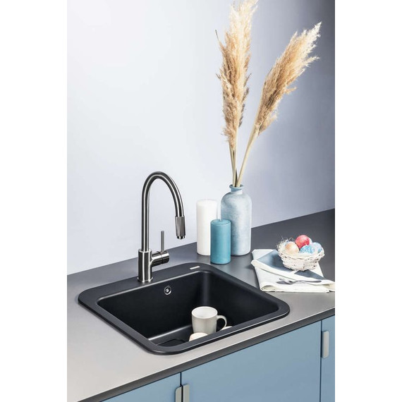 Кухонная мойка Omoikiri Tasogare 51-BL 4993742, чёрный, Цвет производителя: чёрный - фото 3