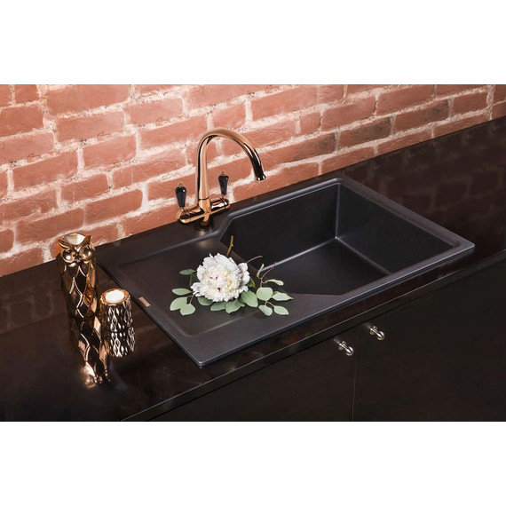 Кухонная мойка Omoikiri Yonaka 78-LB-BL 4993341, чёрный, Цвет производителя: чёрный - фото 2