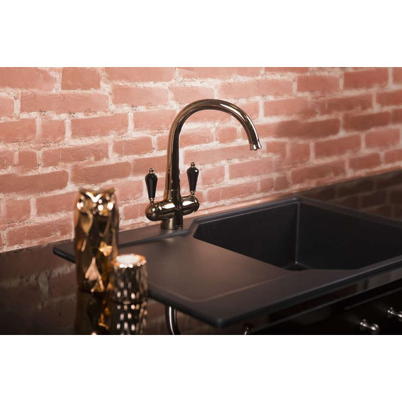 Кухонная мойка Omoikiri Yonaka 78-LB-BL 4993341, чёрный, Цвет производителя: чёрный - фото 3