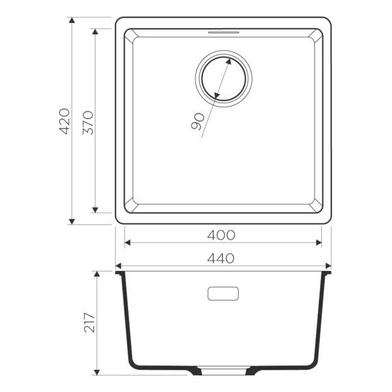 Кухонная мойка Omoikiri Kata 44-U-SA 4993423, бежевый, Цвет производителя: бежевый - фото 2