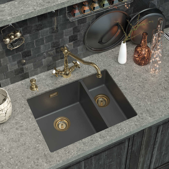 Кухонная мойка Omoikiri Kata 55-2-U-GR 4993390, leningrad grey, Цвет производителя: Leningrad Grey - фото 2