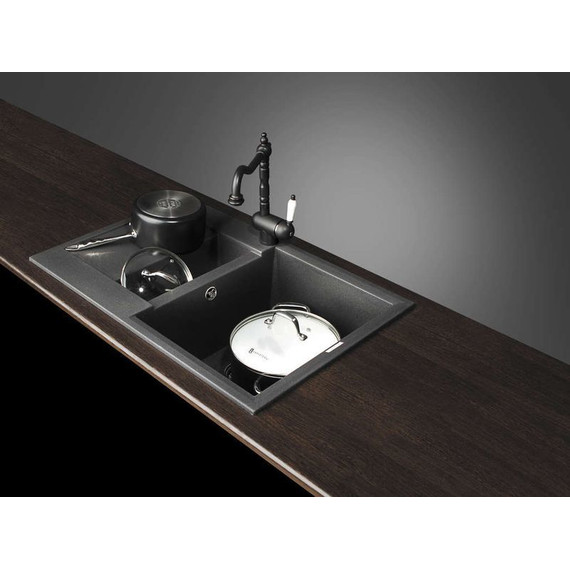 Кухонная мойка Omoikiri Sakaime 78-2-BL 4993114, чёрный, Цвет производителя: чёрный - фото 2