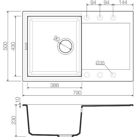 Кухонная мойка Omoikiri Sakaime 79-SA 4993278, бежевый, Цвет производителя: бежевый - фото 3