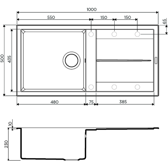 Кухонная мойка Omoikiri Sumi 100-WH 4993657, белый - фото 2
