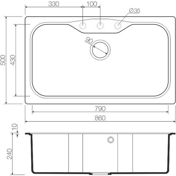 Кухонная мойка Omoikiri Maru 86-BE 4993139, ваниль, Цвет производителя: ваниль - фото 2