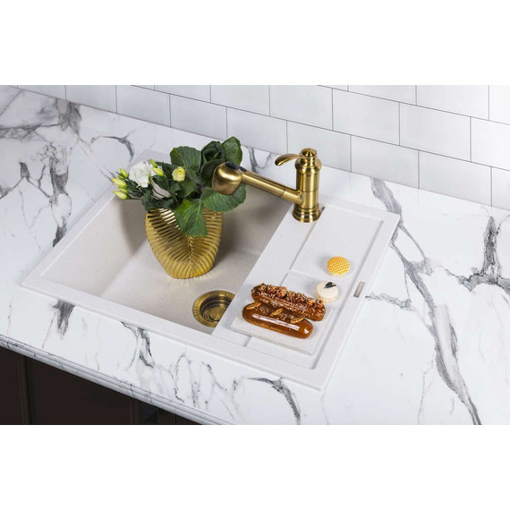 Кухонная мойка Omoikiri Sumi 65-WH 4993673, белый - фото 3