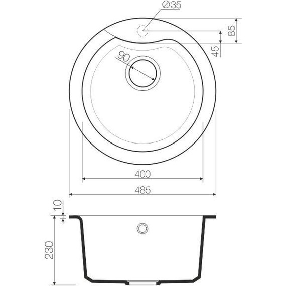 Кухонная мойка Omoikiri Yasugata 48R-CH 4993241, шампань, Цвет производителя: шампань - фото 3