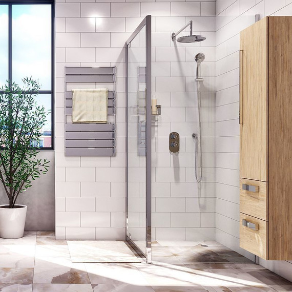 Душевое ограждение WasserKraft Berkel 120х90 см 48P07, хром/прозрачное - фото 2