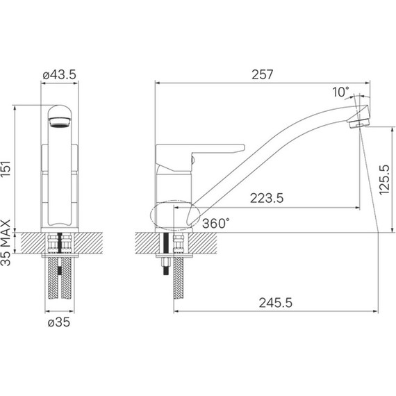 Смеситель для кухни Iddis Sena SENSB00i05 - фото 9