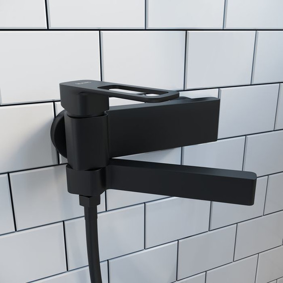 Смеситель для ванны Iddis Slide SLIBL00i02WA, черный матовый - фото 3