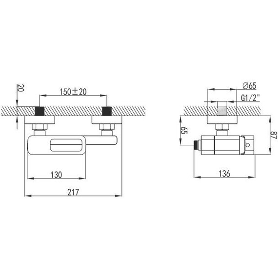 Смеситель для ванны Iddis Slide SLIBL00i02WA, черный матовый - фото 6