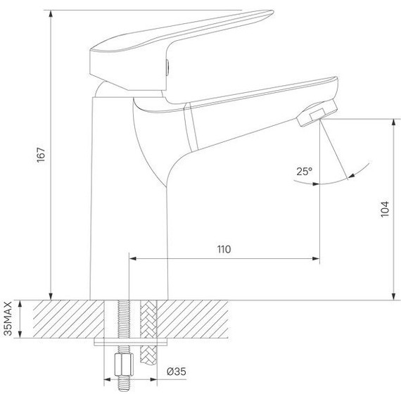 Смеситель для раковины Iddis Torr TORSB00i01 - фото 8