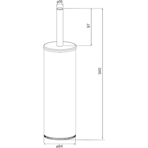 Ёршик для унитаза Iddis BRUBL0i47, цвет чёрный матовый - фото 3