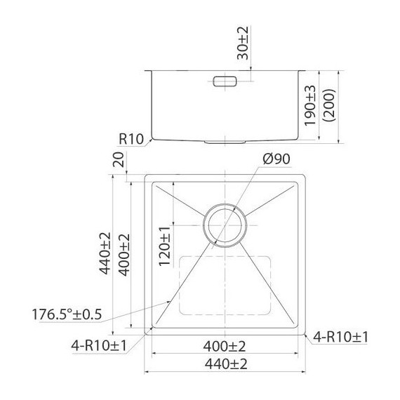 Кухонная мойка Iddis Edifice EDI44S0i77 1 мм, хром глянцевый - фото 4