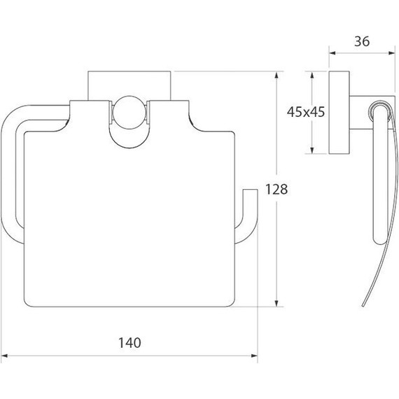 Держатель для туалетной бумаги Iddis Edifice EDISBC0i43 - фото 4