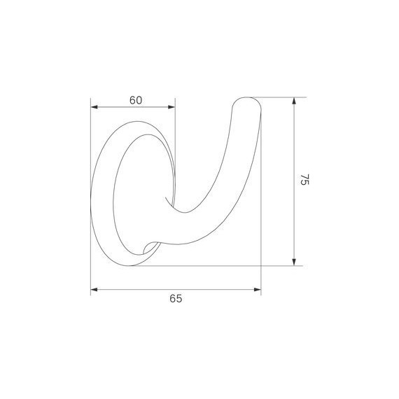 Крючок Iddis Oldie OLDBR10i41, цвет бронза - фото 4