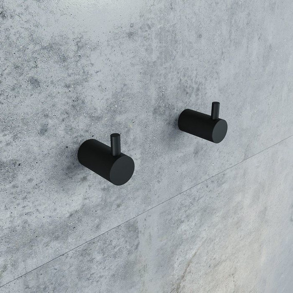 Двойной крючок Iddis Petite PET2SB3i41, цвет чёрный матовый - фото 2