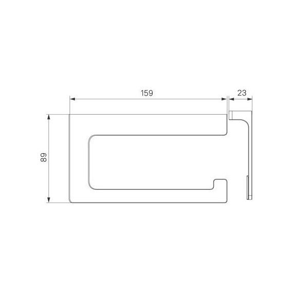 Держатель для туалетной бумаги Iddis Slide SLIBS00i43, цвет чёрный матовый - фото 5