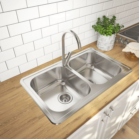 Кухонная мойка Iddis Strit STR78S2i77 0,8 мм, сатин - фото 2