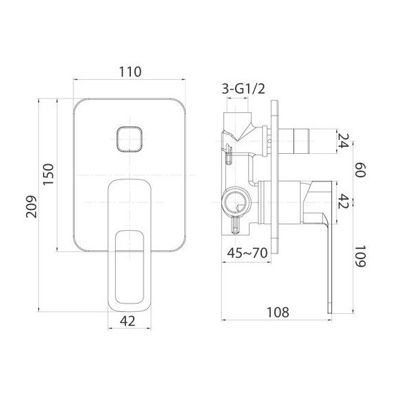 Смеситель для ванны Iddis Slide SLISB00i67 - фото 4