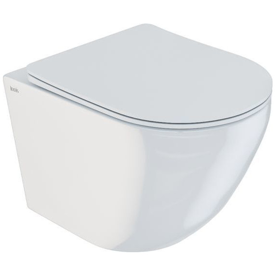 Унитаз подвесной безободковый Iddis Blanco BLARDSEi25 с крышкой микролифт - фото 