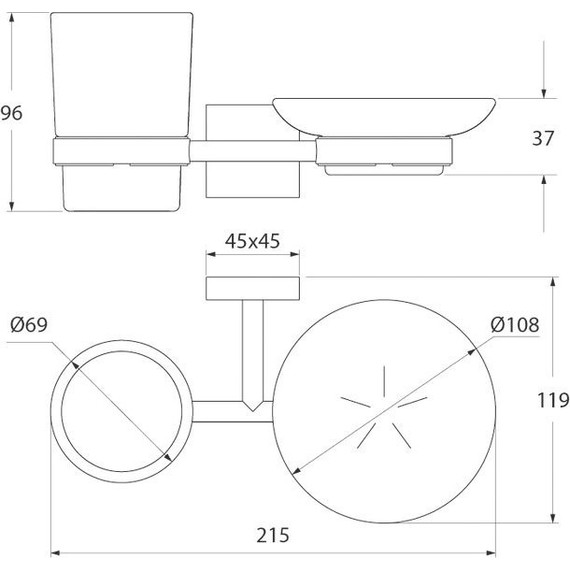 Мыльница+стакан Iddis Edifice EDIMBG0i57 - фото 4