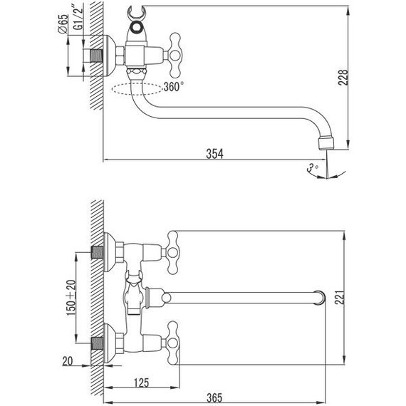 Смеситель для ванны Iddis Jeals JE2SBL0i10 - фото 8